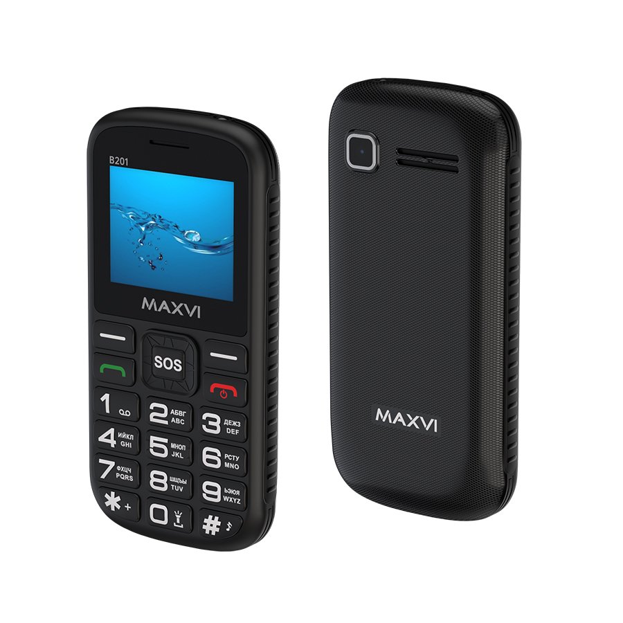 Мобильный телефон Maxvi B201 черный