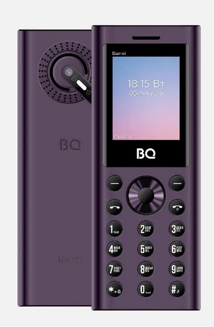 Мобильный телефон BQ 1858 Barrel Purple+Black
