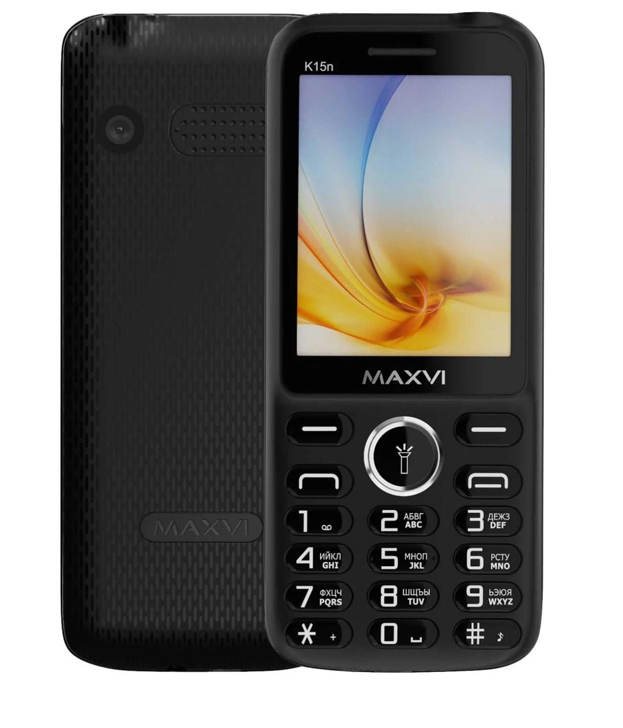 Мобильный телефон Maxvi K15n черный