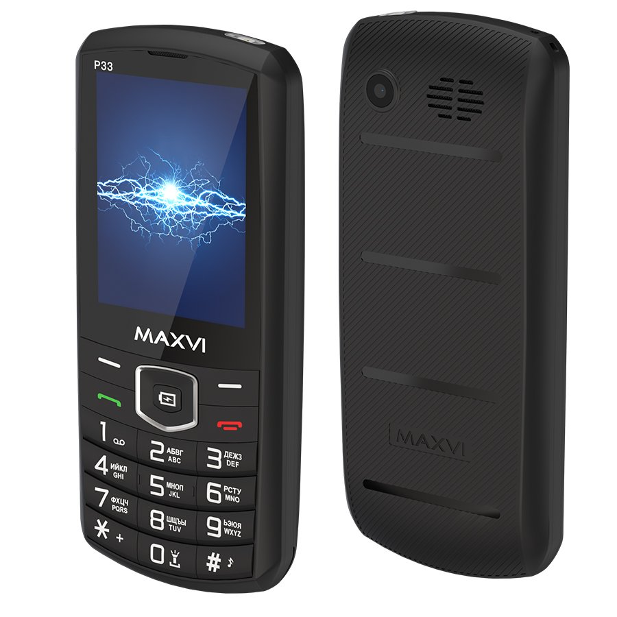 Мобильный телефон Maxvi P33 черный