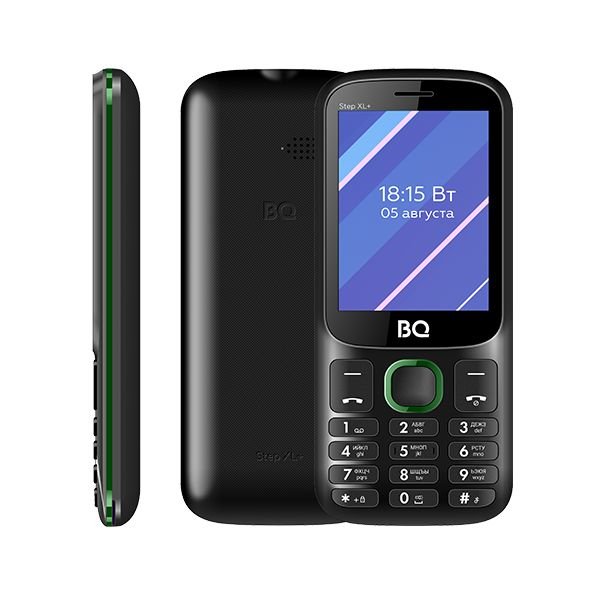 Мобильный телефон BQ 2820 Step XL+ Black+Green