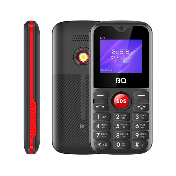Мобильный телефон BQ 1853 Life Black+Red