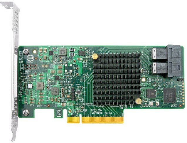 Контроллер ACD SAS3008-8R PCIe 3.0 x8 LP, SAS/SATA 12G, RAID 0,1,10,1E,JBOD, 8port (2*int SFF8643), 3008ROC RTL