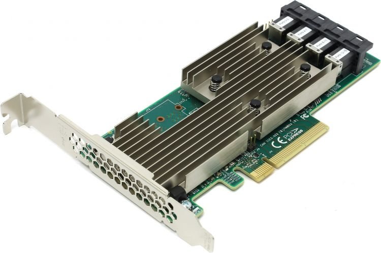 LSI SAS 9305-16i SGL (05-25703-00) PCIe 3.0 x8 LP, SAS/SATA 12G HBA, 16port(4*int SFF8643), 3224 IOC