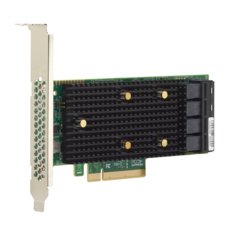 Контроллер LSI SAS 9400-16i SGL (05-50008-00) PCIe 3.1 x8 LP, Tri-Mode SAS/SATA/NVMe 12G HBA, 16port(4xint SFF8643), 3416 IOC