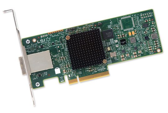 Контроллер LSI 9300-8E (LSI00343) SGL 12Gb/s HBA 8e-ports