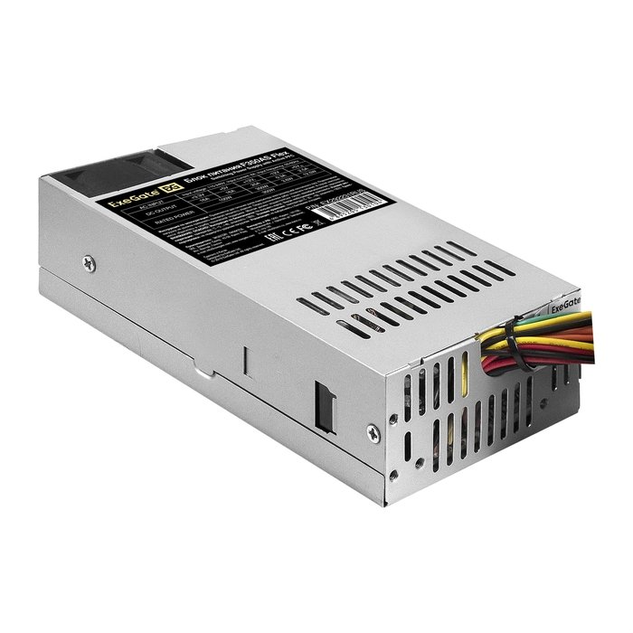 Блок питания ExeGate F350AS EX292231RUS 350W (Flex ATX, for ITX case, APFC, КПД 80проц. (80 Plus), 4cm fan, 24pin, (4+4)pin, PCI-E, 3xSATA, 2xIDE)