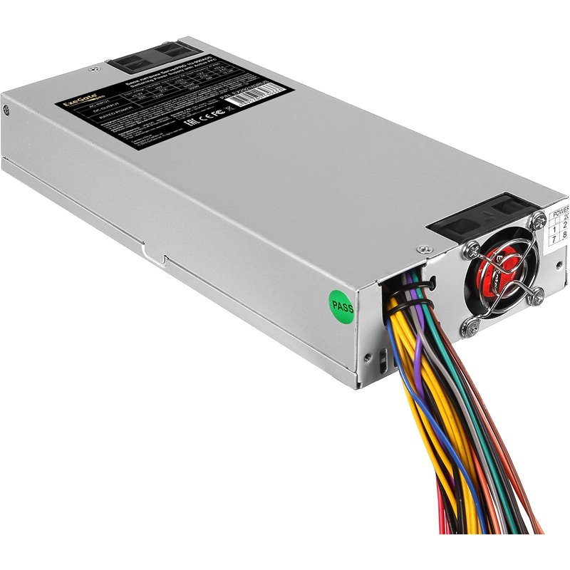 Блок питания ExeGate ServerPRO-1U-1000ADS EX292184RUS 1000W (1U, APFC, КПД 85% (80 PLUS Bronze), 2x4cm fans, 24pin, 2x(4+4)pin, 4xSATA, 3xIDE)
