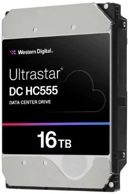 HDD WD Ultrastar DC HC555 (WUH722016CL5204) 16TB (SAS 3.5"/7200/512Mb/12Gbs)