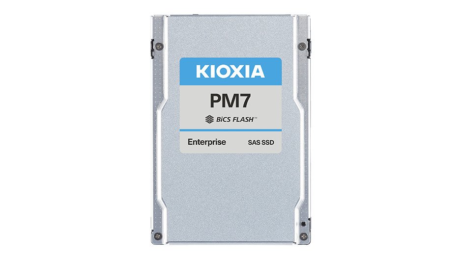 SSD Kioxia PM7-R KPM71RUG7T68 7680GB, 2.5" 15mm, SAS 24G, TLC, R/W 4200/4100 MB/s, IOPs 720K/175K, TBW 14016, DWPD