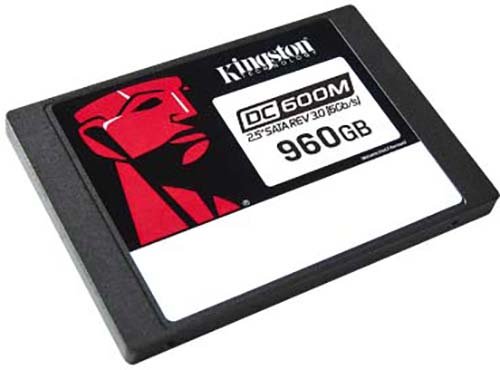 SSD Kingston Enterprise DC600M SEDC600M/960G 960GB 2.5" SATA 3 R560/W530MB/s 3D TLC MTBF 2M 94 000/65 000 IOPS 1752TBW (Mixed-Use)
