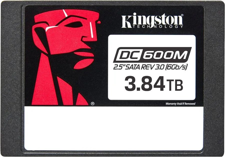 SSD Kingston Enterprise DC600M SEDC600M/3840G 3,84TB 2.5" SATA 3 R560/W530MB/s 3D TLC MTBF 2M 94 000/59 000 IOPS 7008TBW (Mixed-Use)