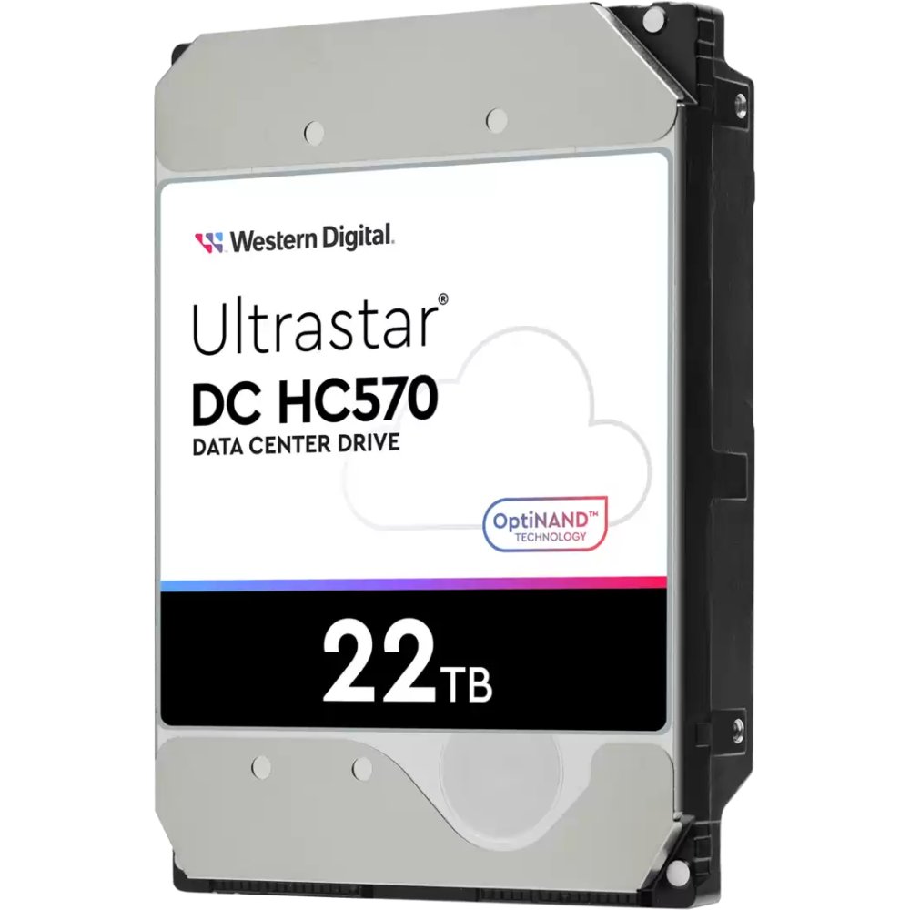 HDD WD Ultrastar DC HC570 WUH722222AL5204 3.5" 22TB SAS 12Gb/s, 7200rpm, 512MB, 0F48052, 512e/4Kn, CMR, Helium, Bulk