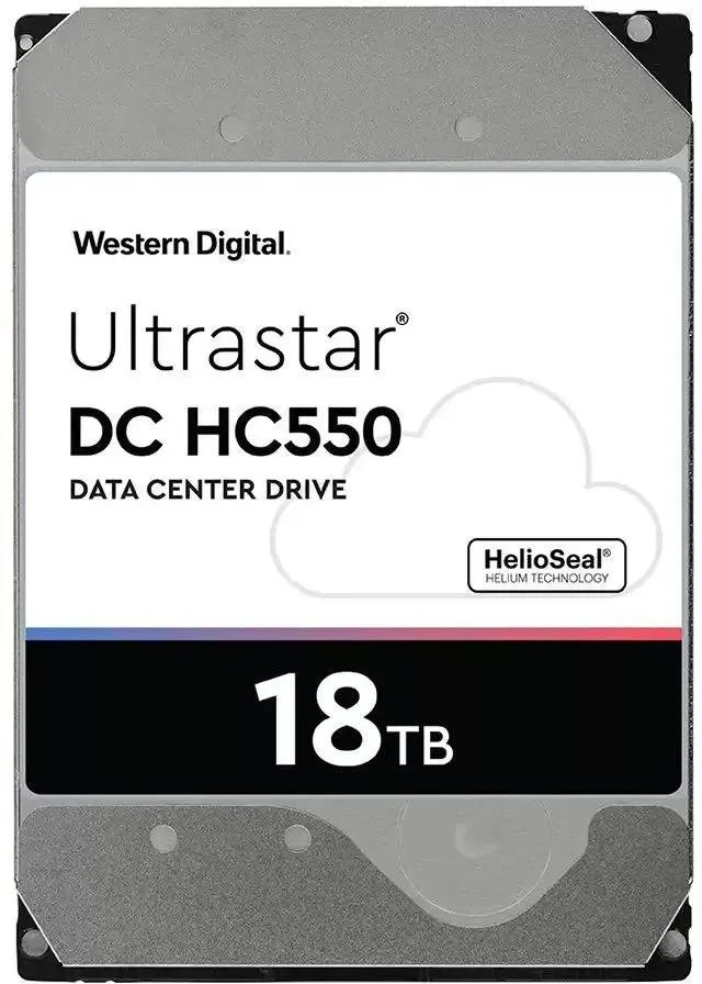 HDD WD Ultrastar DC HC550 0F38467 WUH721818ALE6L4 SATA-III 18Tb Server (7200rpm) 512Mb 3.5"