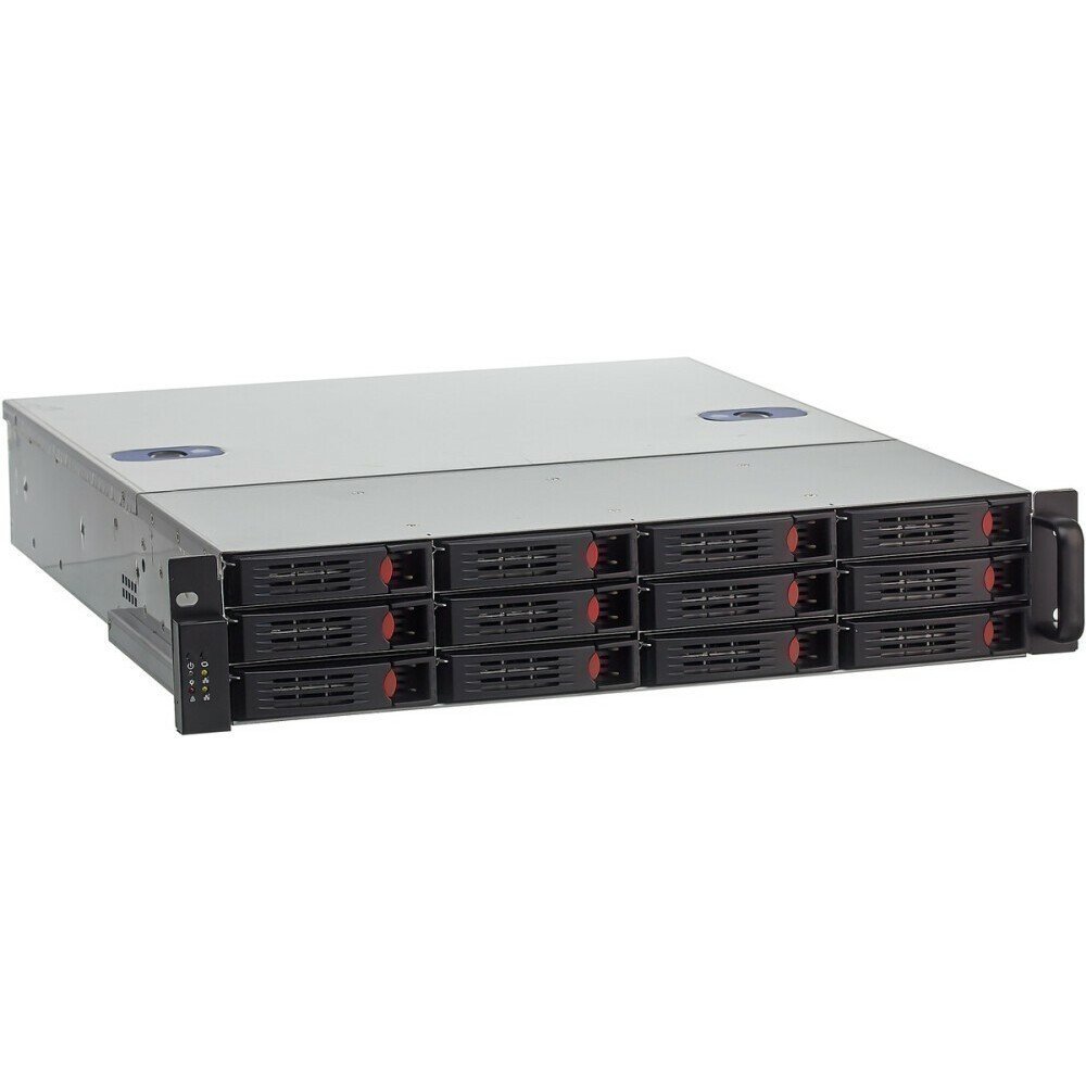 Корпус ExeGate Pro 2U550-HS12 EX293179RUS RM 19", высота 2U, глубина 550, БП 1U-1000ADS, 12xHotSwap, USB