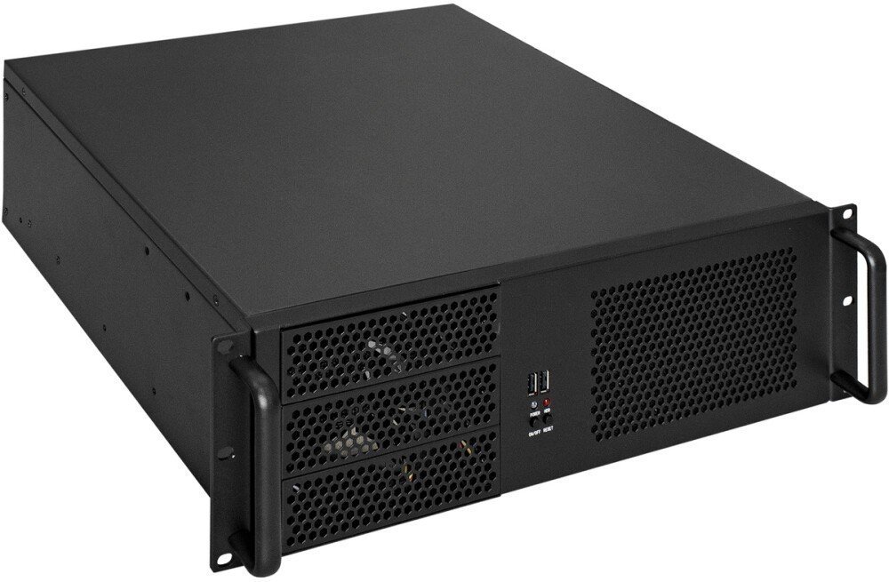 Серверный корпус Exegate Pro 3U390-08 EX264270RUS RM 19",  высота 3U, глубина 390, без БП, USB