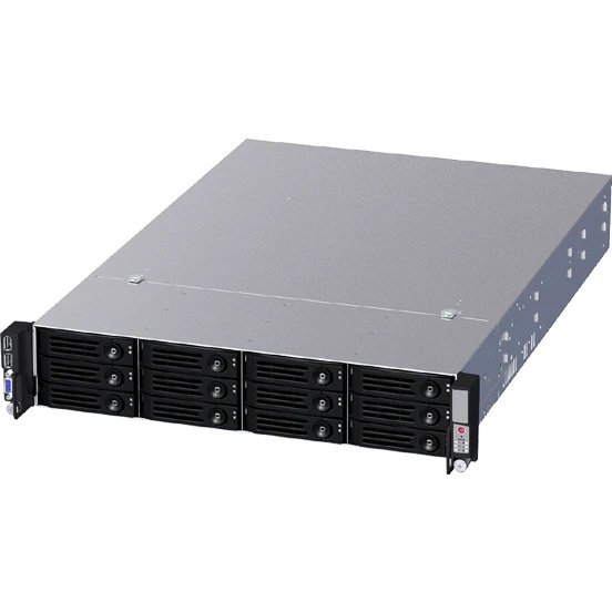 Корпус Ablecom CS-R26-16P 2U chassis 12 swap trays 12G BP, with 800WCRPS(1+1)/ 533mm depth AC R53 Slide Rail