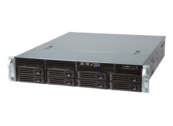 Корпус Ablecom CS-R25-42P 2U chassis, ATX, Micro-ATX, Mini-ITX MBs, 8-port 12 Gbps SAS/ SATA to BP, 8 x 3.5'' hsb + 2 3.5" internal, 7 LP/ H