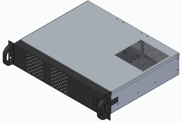 Корпус Procase 2U350-04 (2U Rack server case, черный, без блока питания(PS/2), глубина 350мм, MB 9.6"x9.6" 4 HDD)