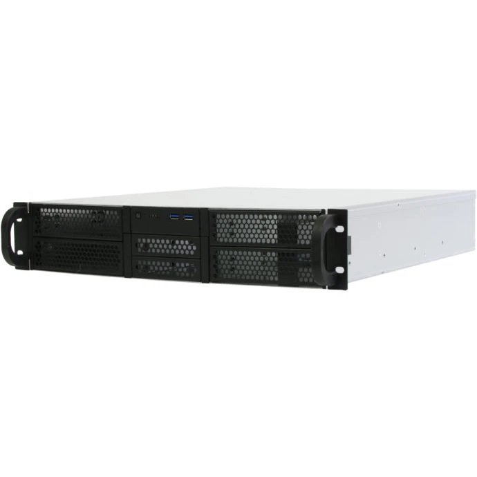 Корпус Procase RE204-D4H2-FA-55 2U server case,4x5.25+2HDD,черный,без блока питания(2U,2U-redundant),глубина 550мм,ATX 12"x9.6"