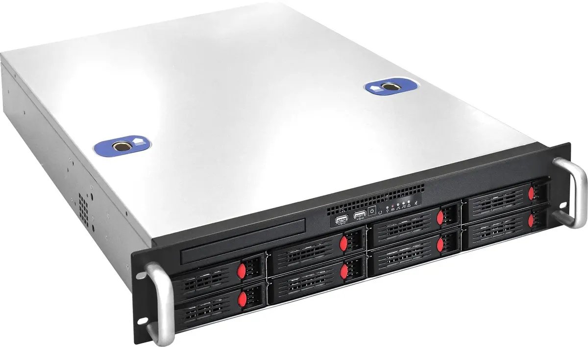 Корпус EXEGATE Pro (ex292414rus), 2U, 2 x 800 Вт, черный