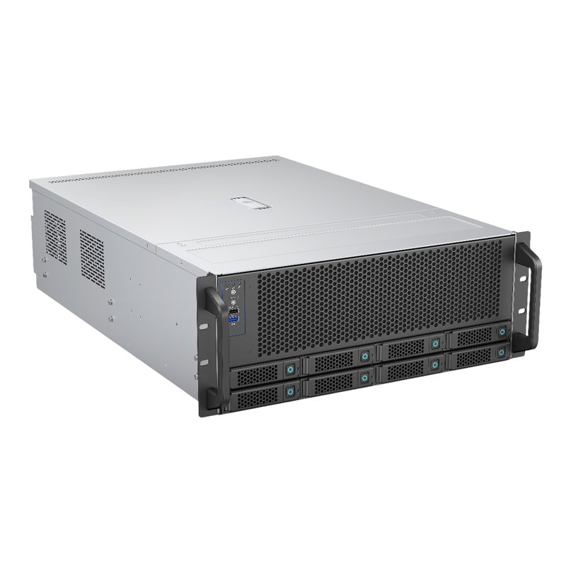 Корпус YCC YRM-46508A0-002, YRM-46508A0, 4U, E-ATX, 8x3,5"/2,5" hotswap HDD bays, SAS/SATA 12GB/s