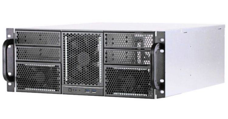 Корпус Procase RE411-D4H11-A-45 4x5.25+11HDD, черный, без блока питания, 4U, глубина 450мм, MB ATX 12"x9,6"