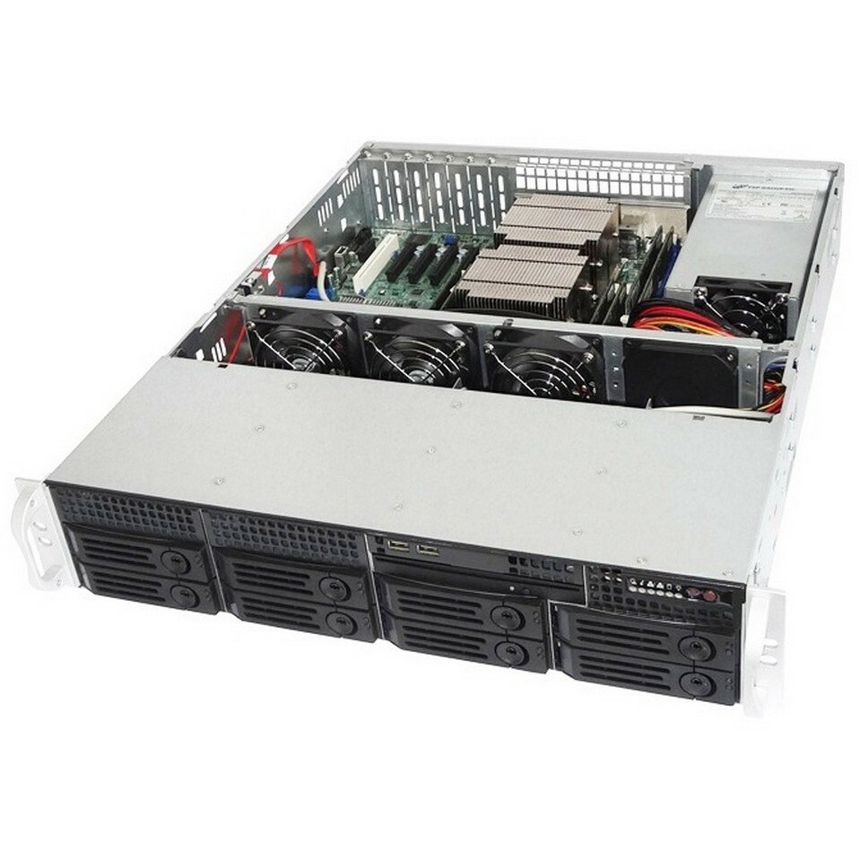 Корпус Ablecom CS-R25-37P (A0-CSR2537B100T1) PSU CRPS(1+1), Acbel 800W HDD Tray 8, 8-port 6Gbps SAS/SATA to SATA with SGPIO CS-R25-37P, PSU CRPS(1+1)