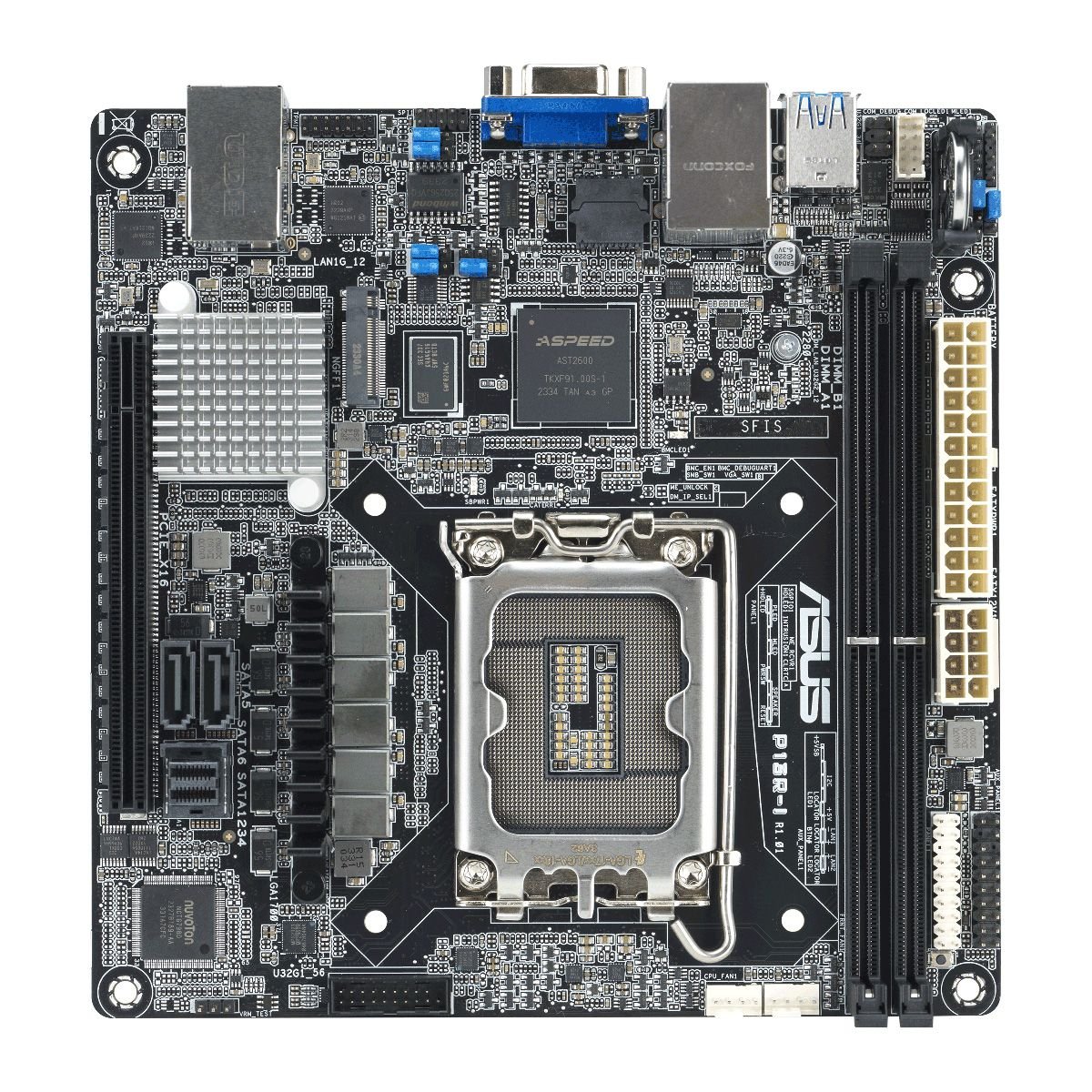 Материнская плата ASUS P13R-I (90SB0CR0-M0UAY0) /Intel Xeon,C262,MITX,2DIMM,ASMB11