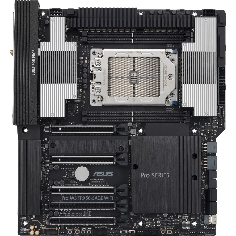 Материнская плата ASUS Pro WS TRX50-Sage Wifi (90MB1FZ0-M0ECY1) /AMD STR5,TRX50,PCIE 5.0,WS MB