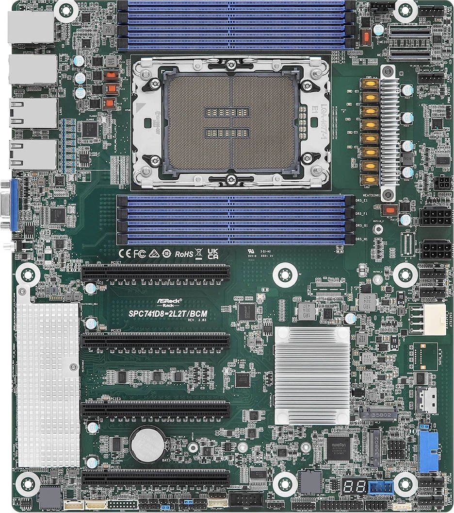 Материнская плата ASRock SPC741D8-2L2T/BCM (90-SXGBT0-AOUAY1F)