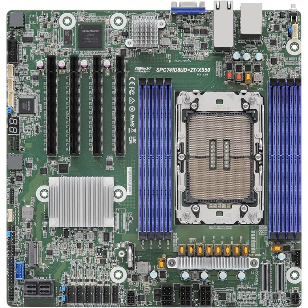 Материнская плата ASRock SPC741D8UD-2T/X550 (90-SXGBM1-A0UAY2F)