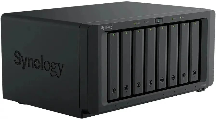 Сетевое хранилище Synology DS1825+ (8x2.5"/3.5" SATA, 2хM.2 2280 NVMe SSD, Ryzen V1500B/4x2.2GHz, 8GB DDR4, 2x2,5 Гбит/с)