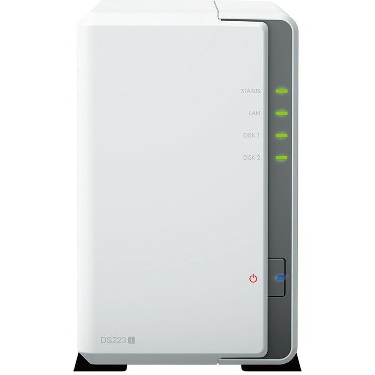 СХД SYNOLOGY DS223J настольное исполнение 2BAY No HDD
