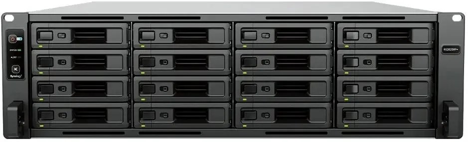 Сетевое хранилище Synology RS2825RP+ (16x2.5"/3.5" SATA, AMD Ryzen V1780B/4x3.35GHz, 8GB DDR4, 2x1 Гбит/с, 1x10 Гбит/с)