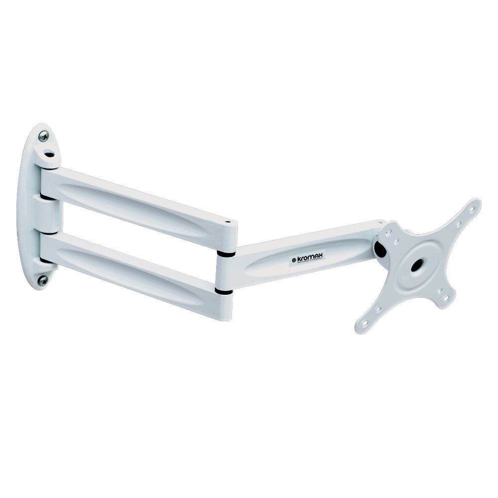 10"-32" Кронштейн Kromax TECHNO-11 Наклонно-поворотный белый макс.15кг