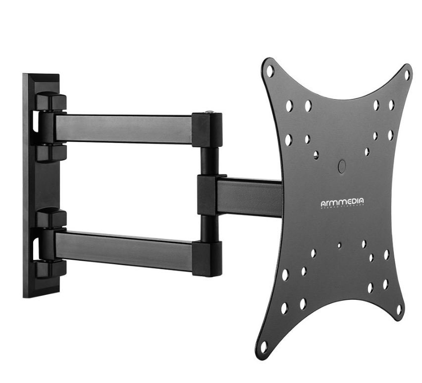 20"-43" Кронштейн Arm Media MARS-4 black Наклонно-поворотный max 20 кг, 5 ст св., нак. 3-10°, пов. 180° от ст. 44-282 мм. max VESA 200x200 мм.