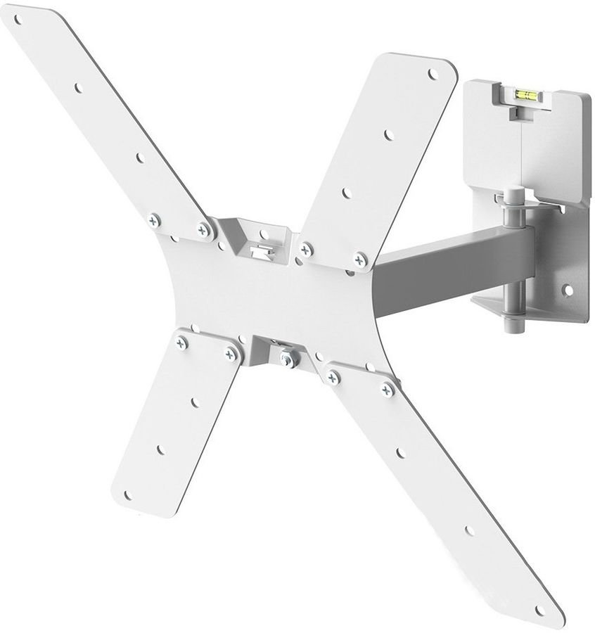 Кронштейн для телевизора Holder LCD-5520-B белый 32"-55" до45кг поворотно-выдвижной и наклонный