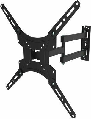 20"-65" Кронштейн Hyundai GL-N3 черный макс.25кг настенный поворотно-выдвижной и наклонный