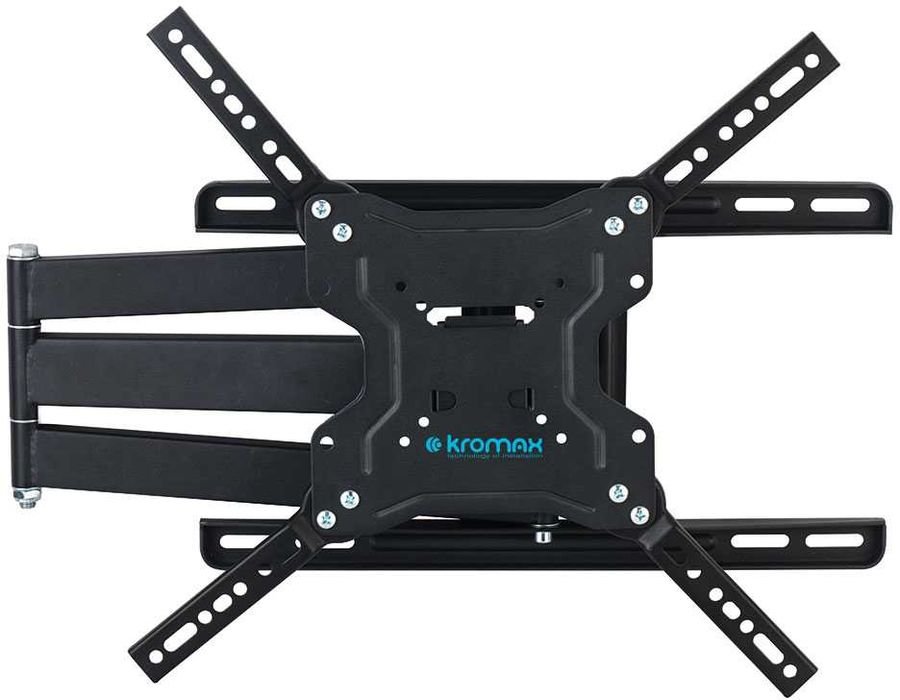 Кронштейн для телевизора Kromax DIX-19 черный 22"-65" до45кг поворотно-выдвижной и наклонный