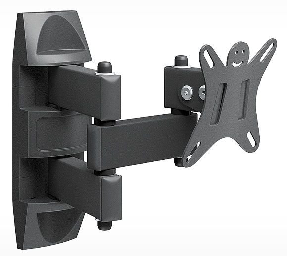 Кронштейн для телевизора Holder LCDS-5039 металлик 10"-26" до25кг поворот и наклон
