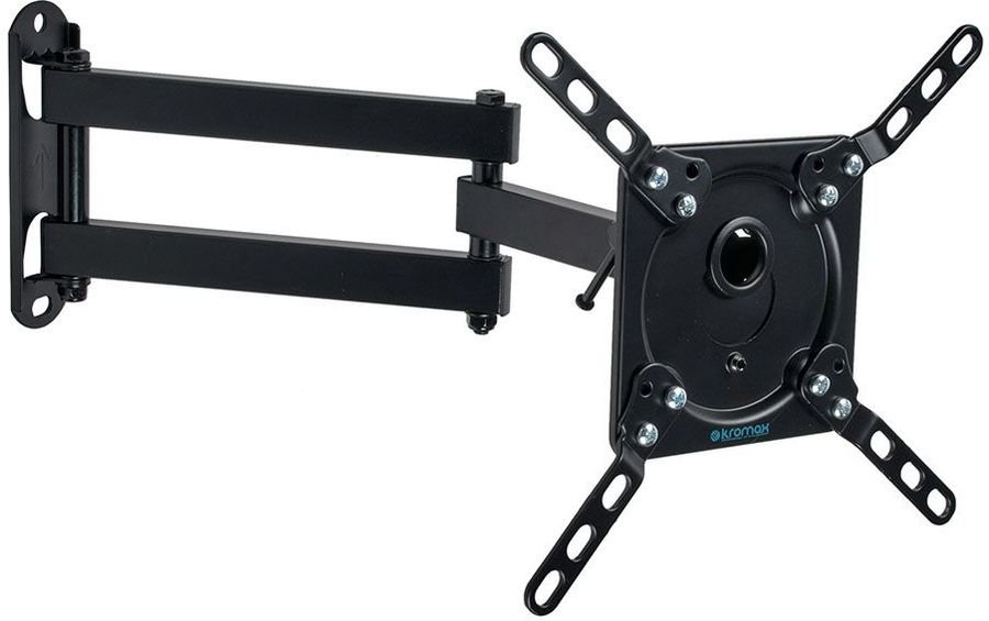 15"-42" Кронштейн Kromax DIX-14 Наклонно-поворотный, черный  до20кг Vesa 200x200