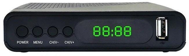 Ресивер DVB-T2 Hyundai H-DVB500 черный