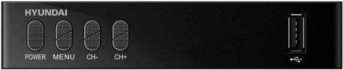 Ресивер DVB-T2 Hyundai H-DVB440 черный DVB-T, DVB-T2, IPTV