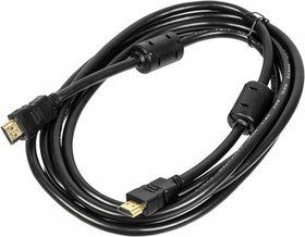 Кабель аудио-видео Ningbo HDMI (m)/HDMI (m) 3м феррит.кольца Позолоченные контакты черный (HDMI-3M-MG(VER1.4))