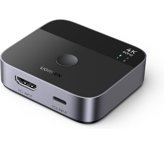 Переключатель UGREEN AW503 (55452) USB-C+HDMI Switch 2 In 1 Out Up to 4K@60Hz Black