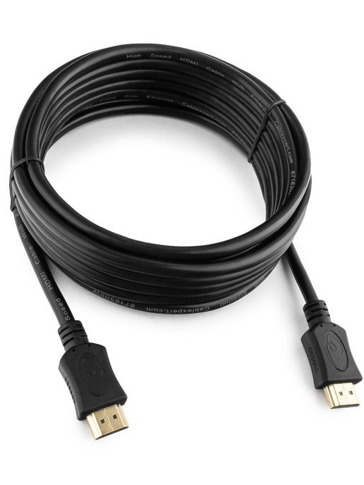 Кабель Gembird HDMI 4.5м, v1.4, 19M/19M, серия Light, черный, позол.разъемы, экран (CC-HDMI4L-15)