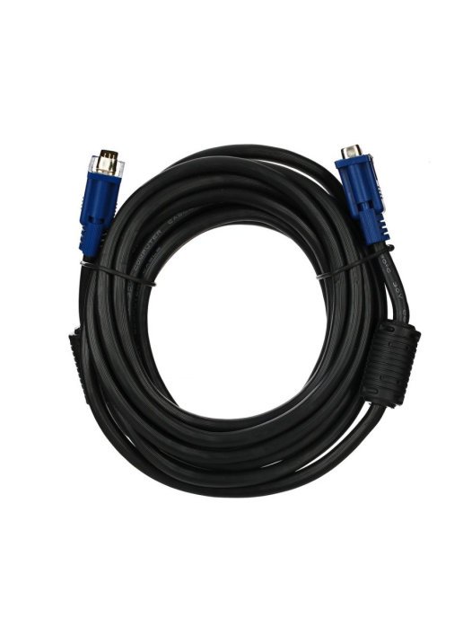 Кабель VCom VVG6448-5M(O) монитор-SVGA card (15M-15M) 5.0м 2 фильтра