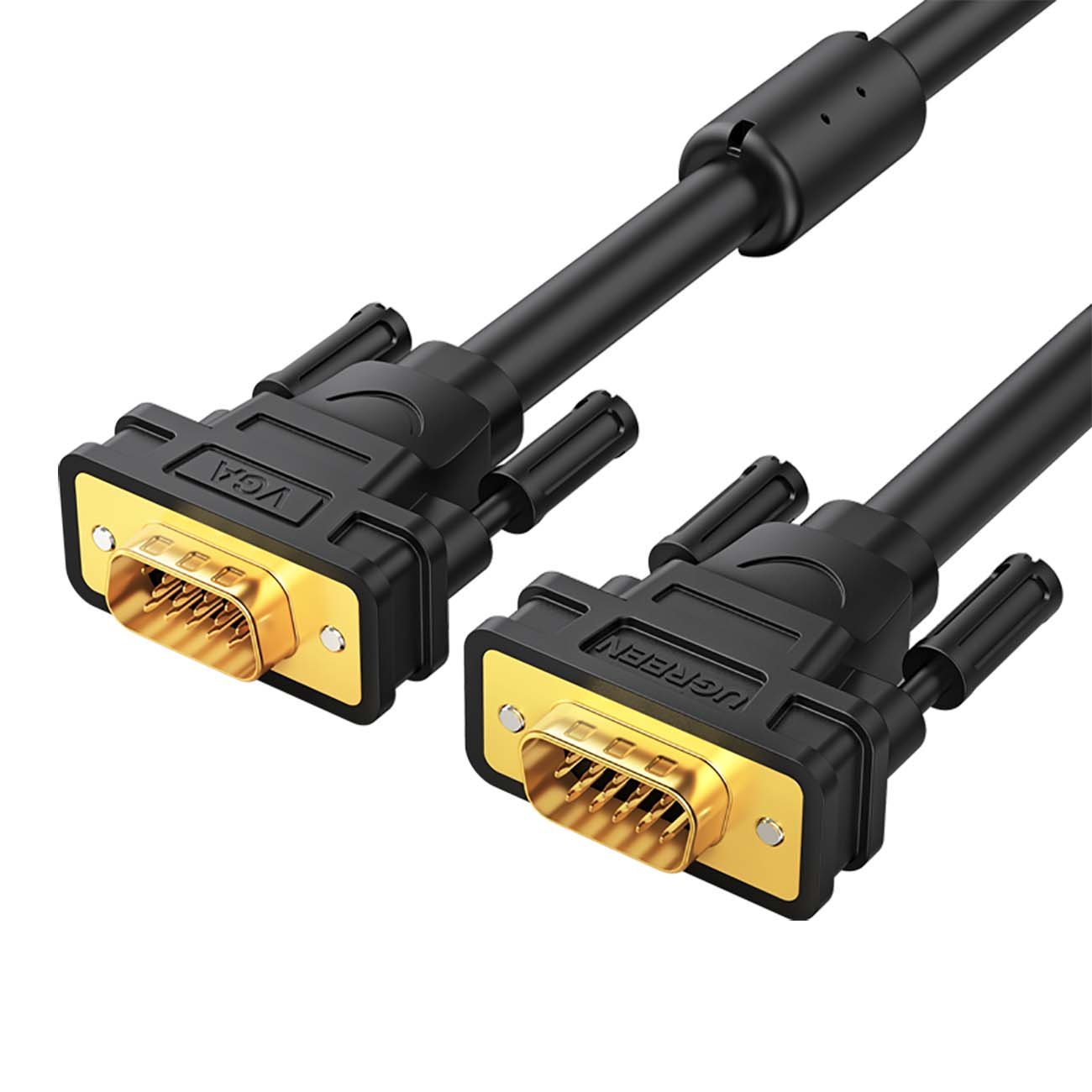 Кабель UGreen VG101 (11630) VGA Male to Male Cable 1,5м черный