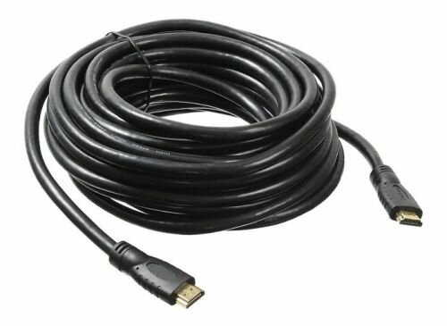 Кабель аудио-видео Buro HDMI 2.0 HDMI (m)/HDMI (m) 20м. Позолоченные контакты черный (BHP HDMI 2.0-20)